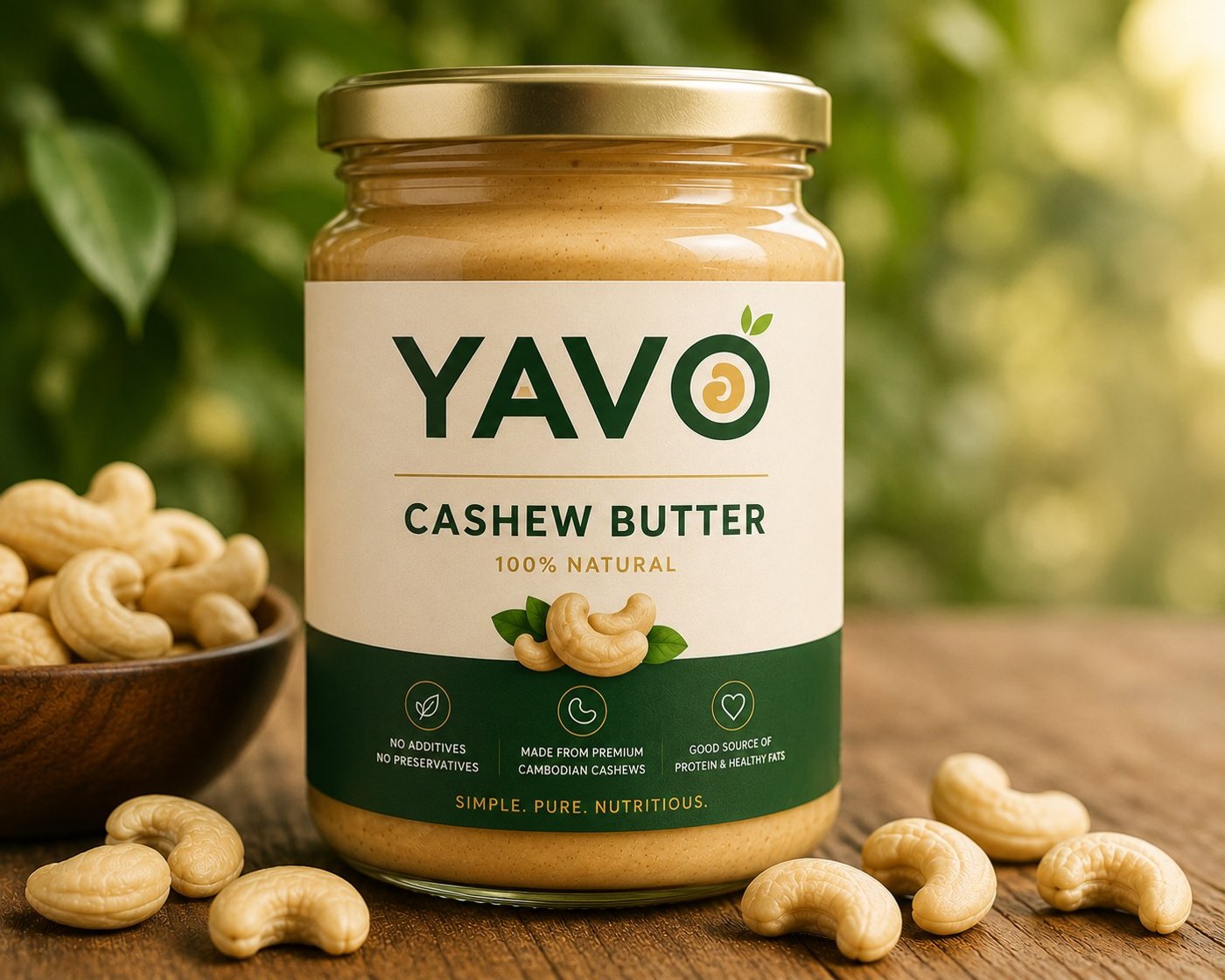 Premium cashew butter with assorted nuts